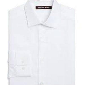 Michael Kors Boys' Tonal Stripe Dress Shirt - Big Kid Size 20 White